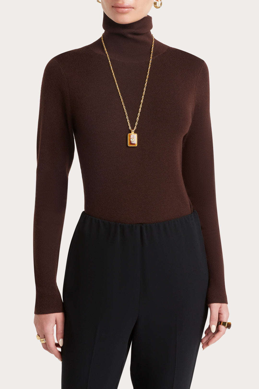 Husk Merino Roll Neck