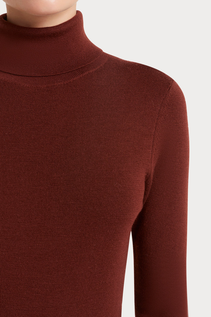Husk Merino Roll Neck
