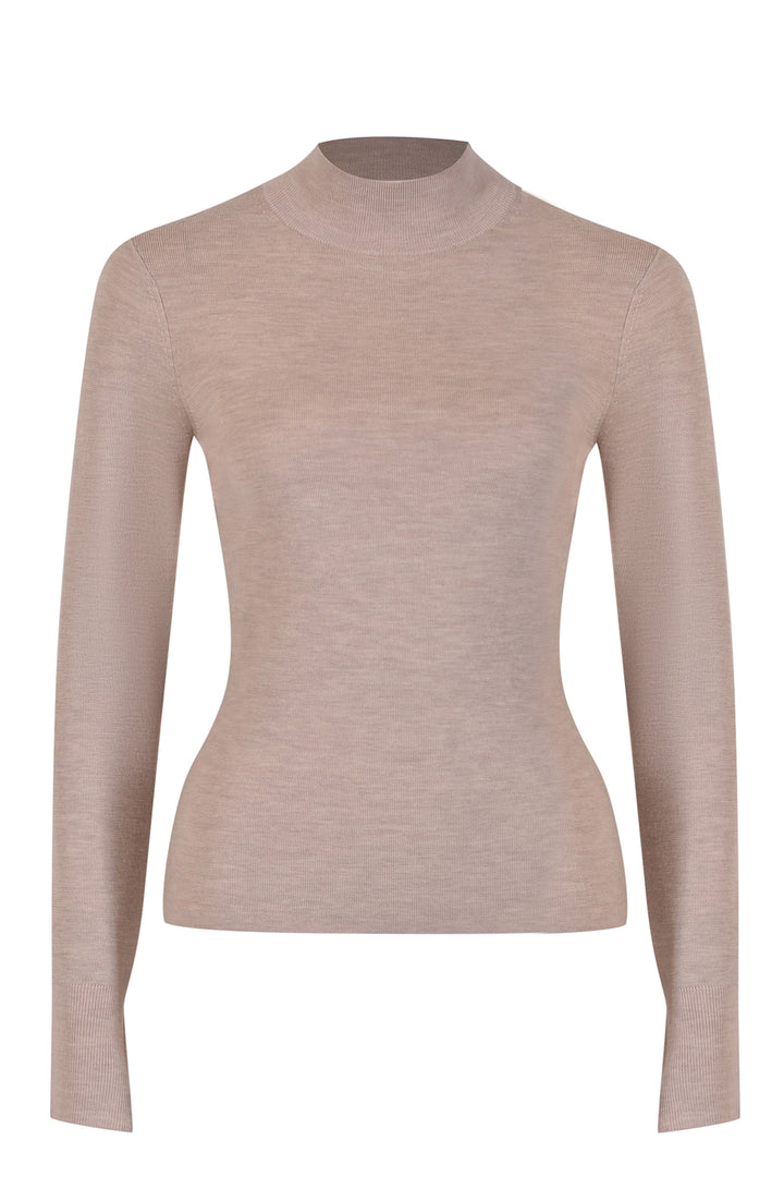 Husk Merino Mock Neck