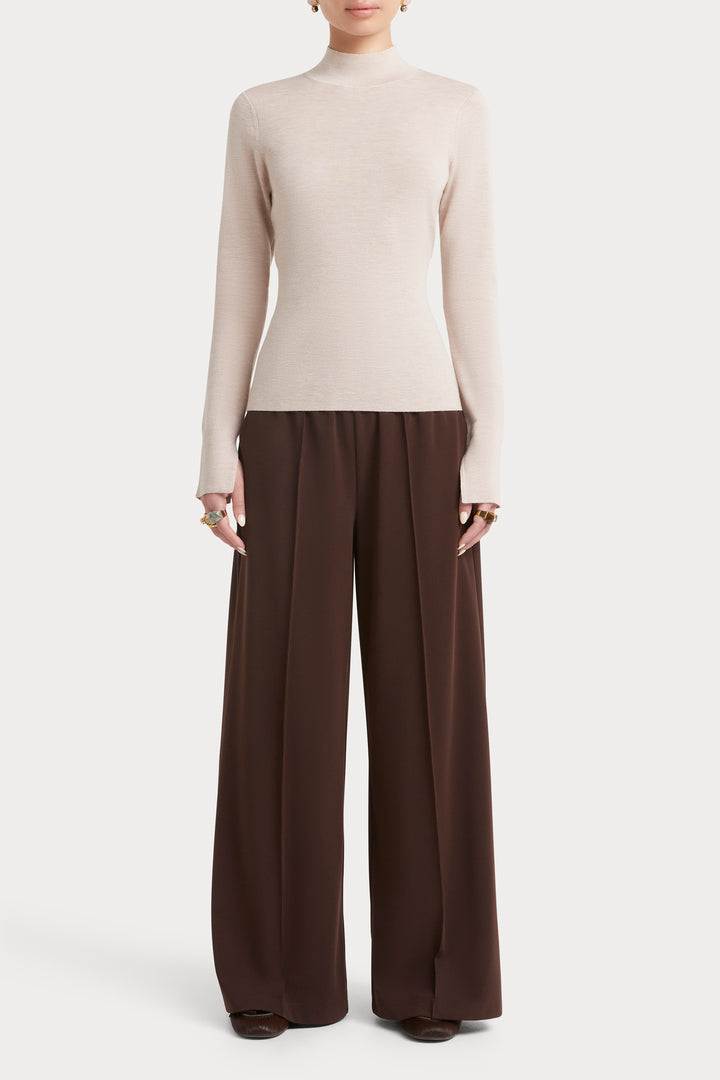 Husk Merino Mock Neck