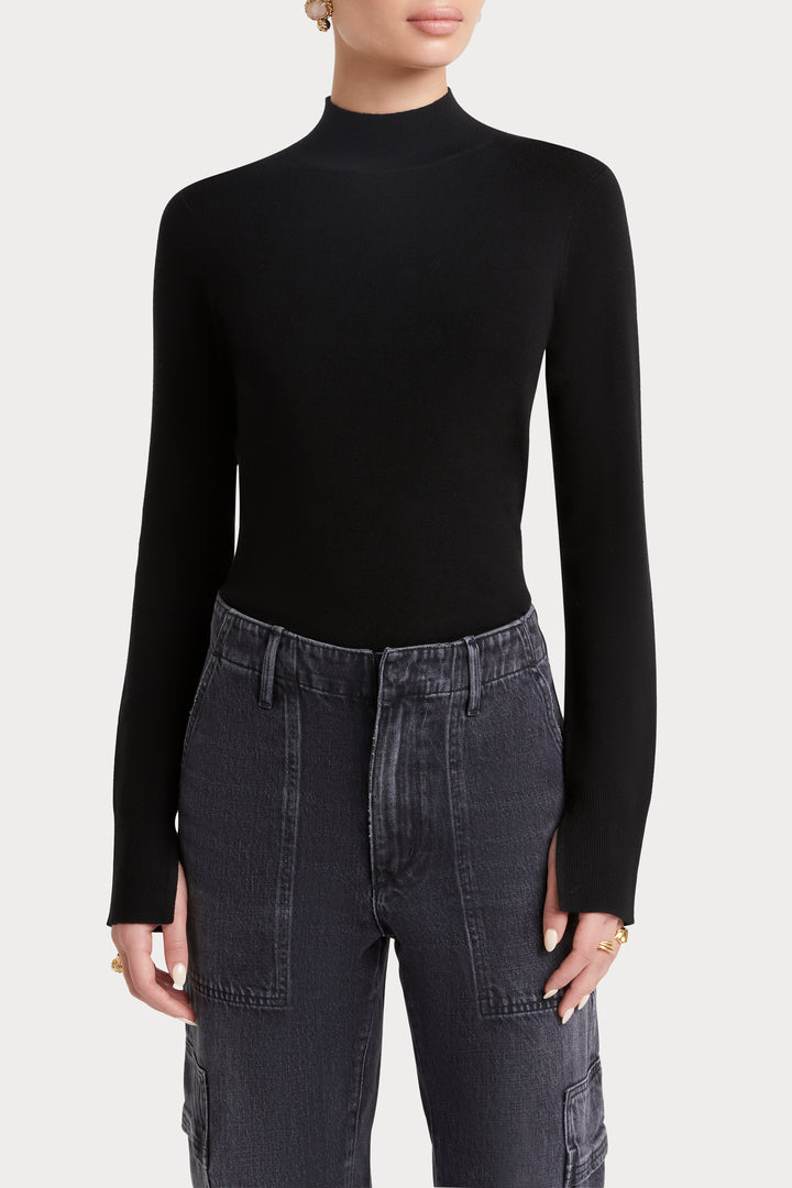 Husk Merino Mock Neck