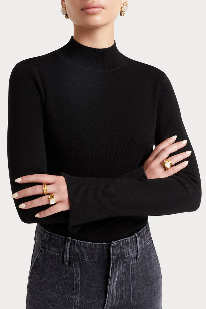 Husk Merino Mock Neck