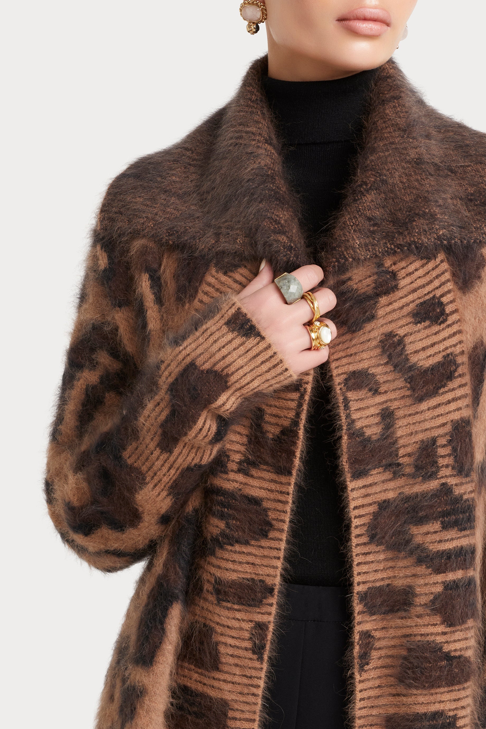 Antalya Leo Long Line Cardigan – Husk