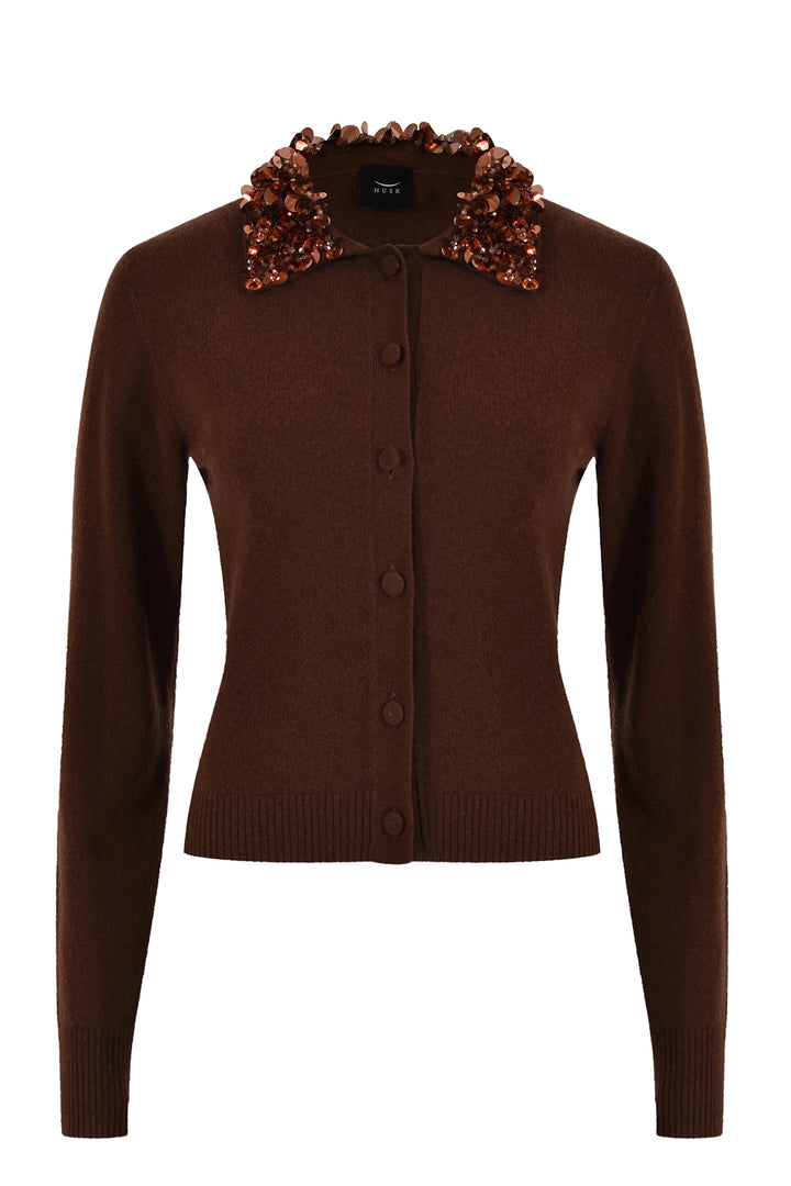 Husk Sequin Collar Knit