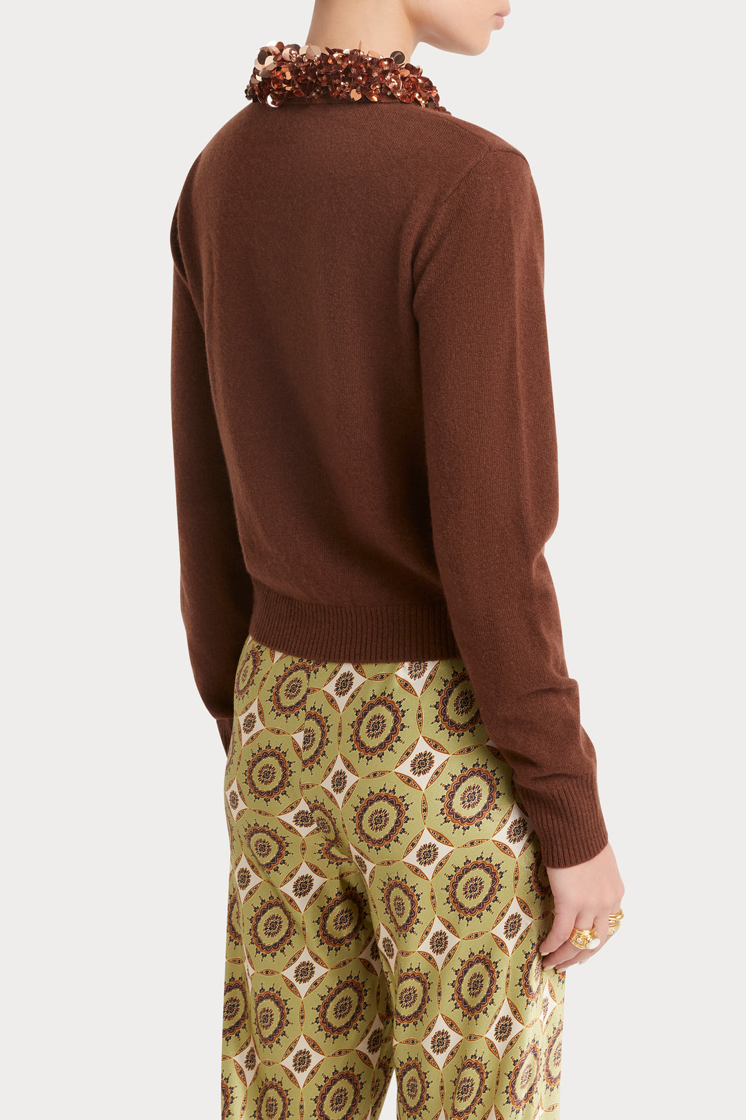 Husk Sequin Collar Knit