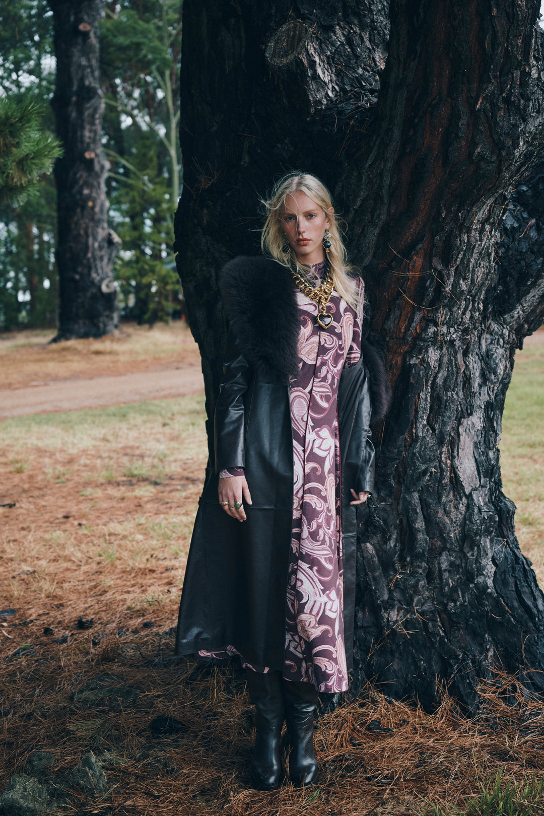 Husk Colette Leather Coat