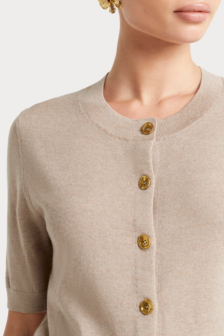 Husk Merino Elbow Slv Cardi