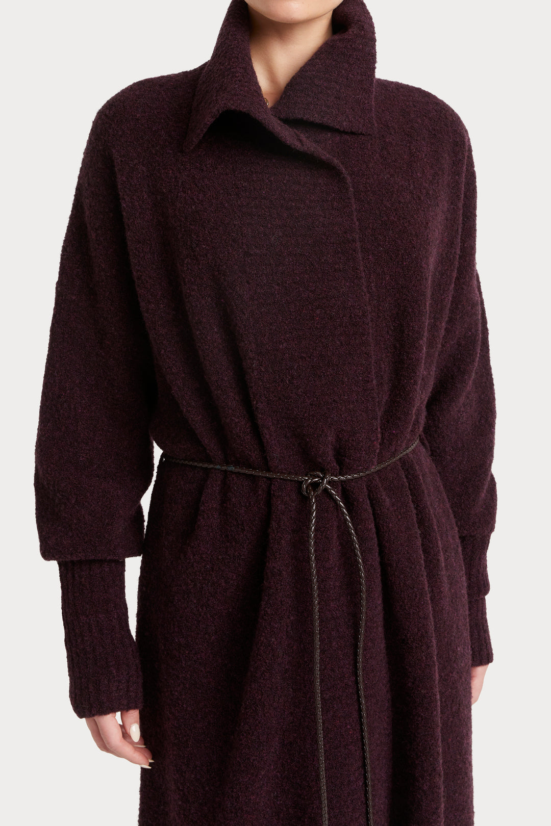 Husk Long Boucle Cardigan