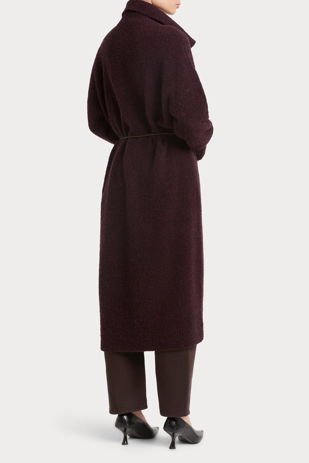 Husk Long Boucle Cardigan