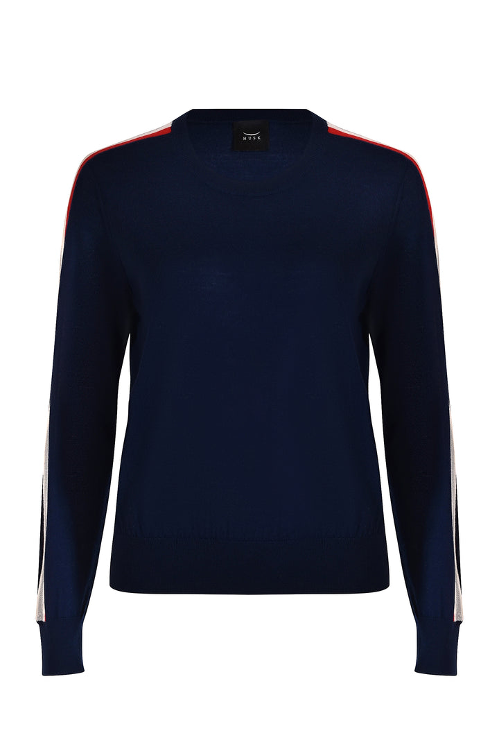 Husk Stripe Sports Crew
