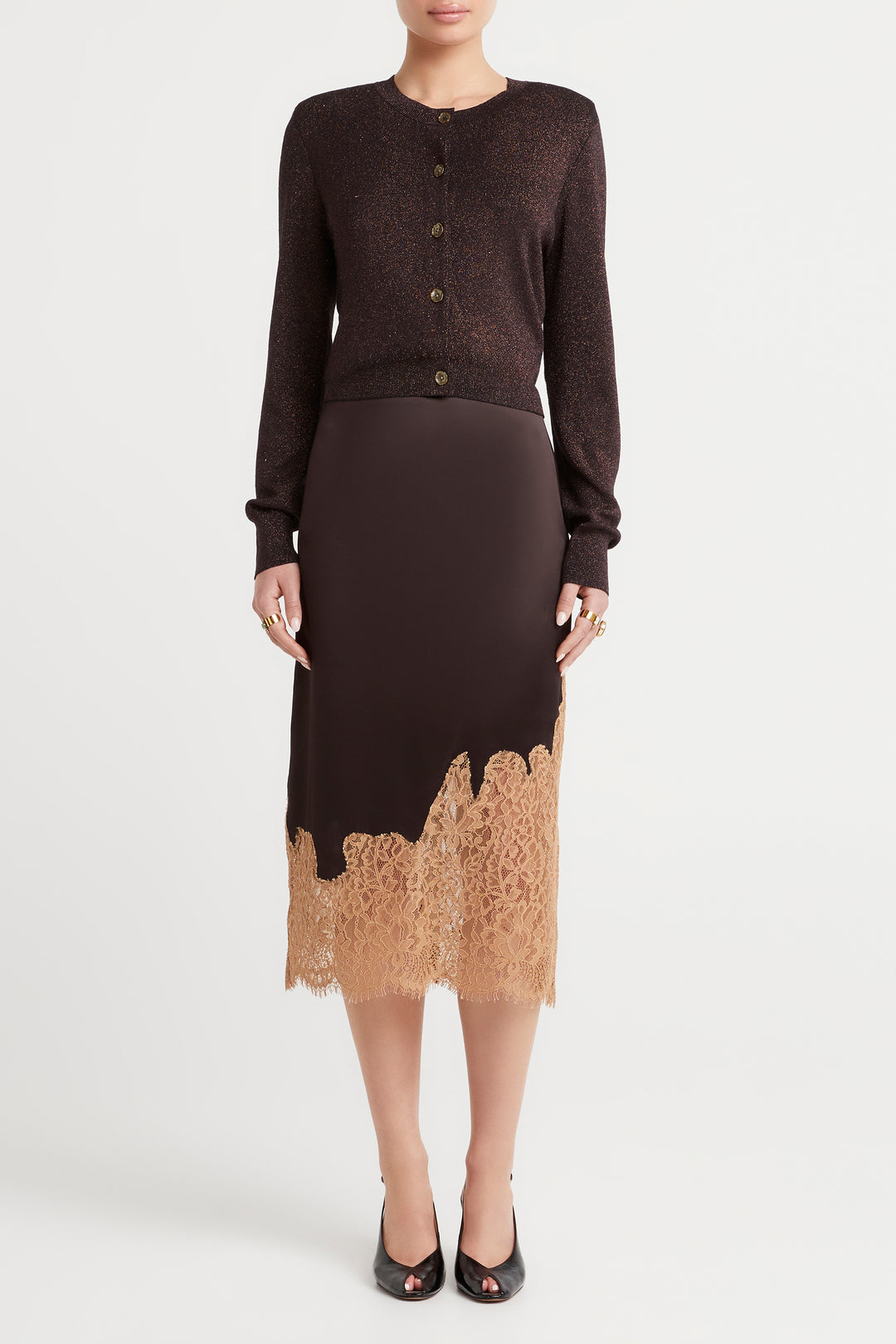 Husk Lurex Knit Cardigan