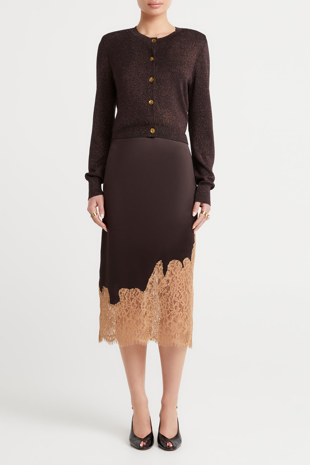 Husk Lurex Knit Cardigan