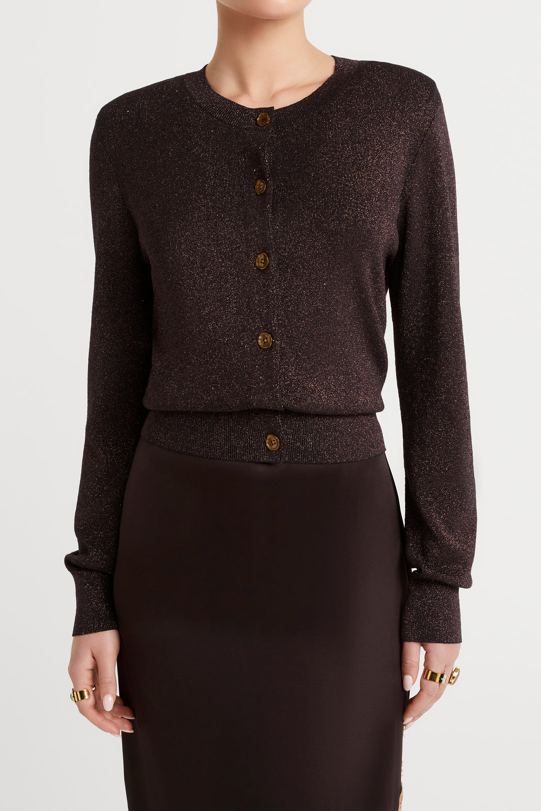 Husk Lurex Knit Cardigan