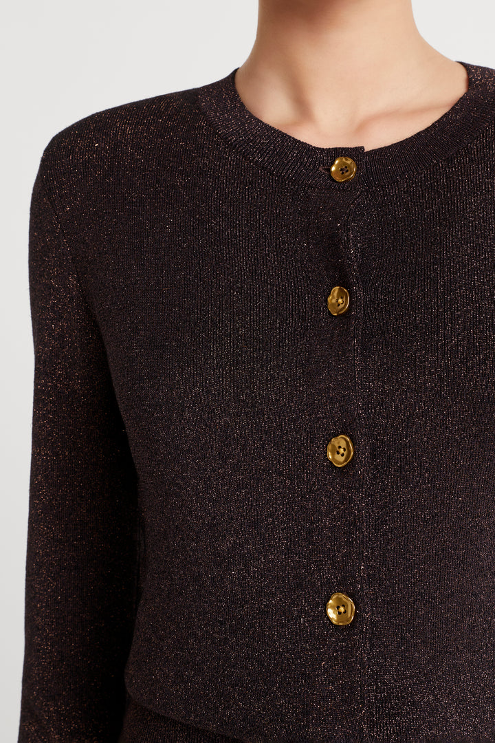Husk Lurex Knit Cardigan