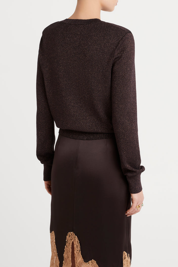 Husk Lurex Knit Cardigan