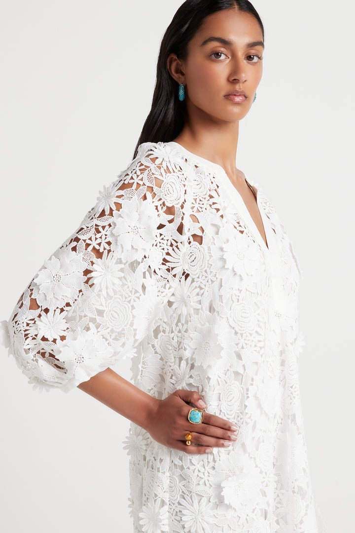 Husk Luna Mini Dress - White
