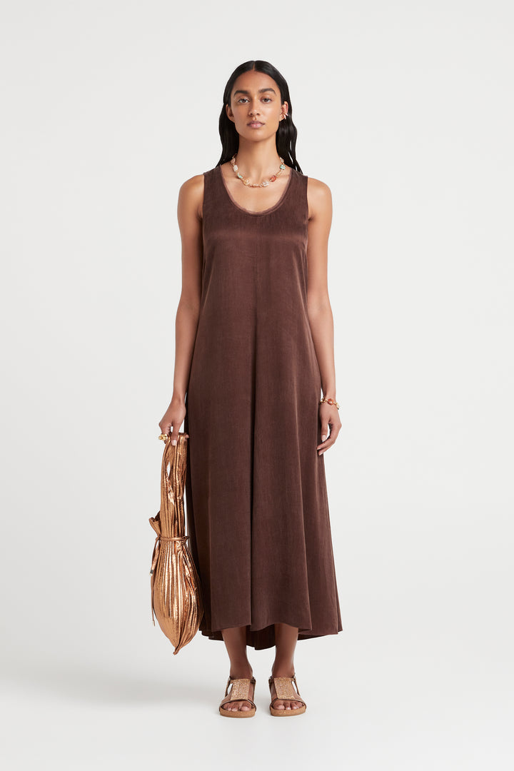 Husk Elora Dress - Chocolate