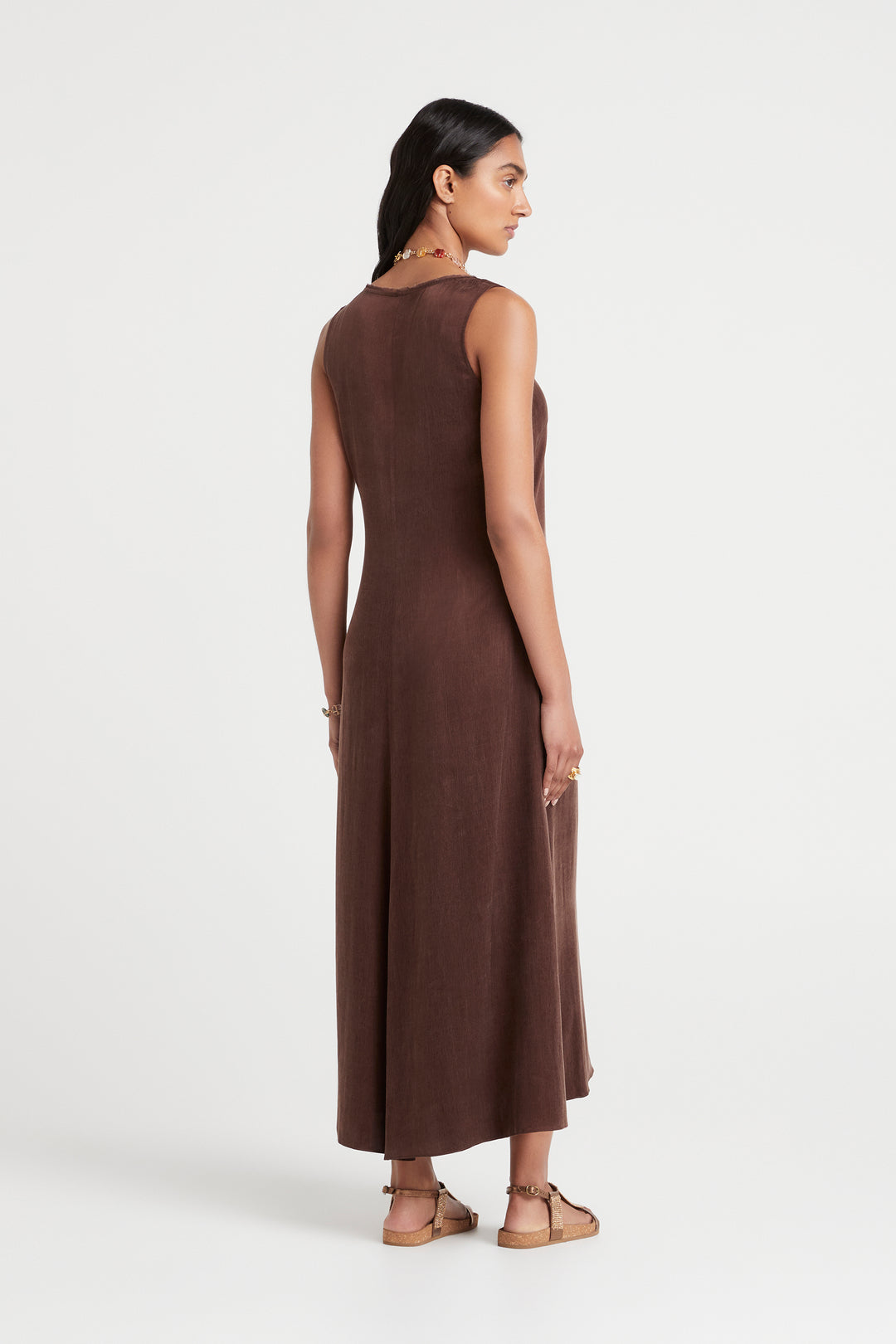 Husk Elora Dress - Chocolate