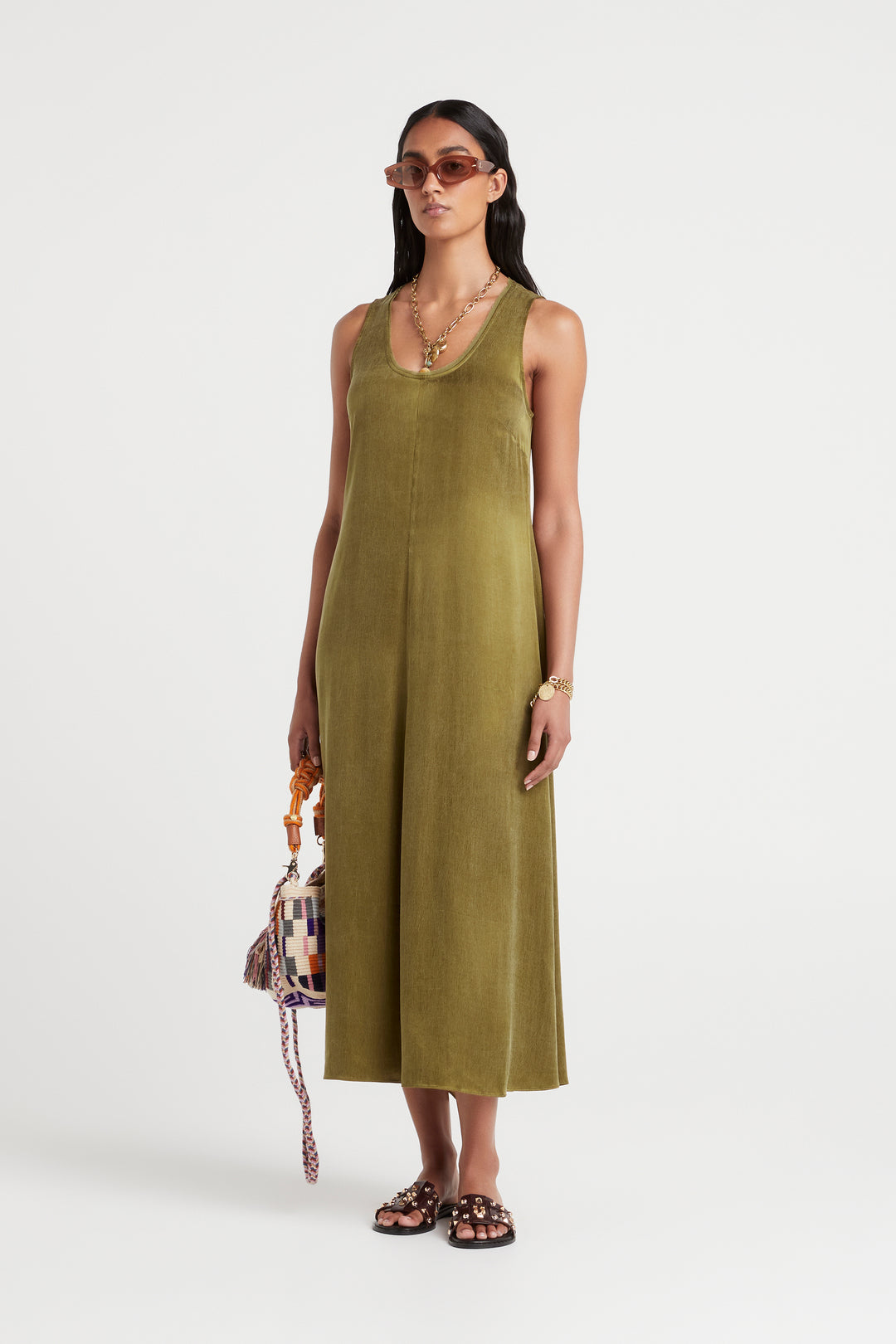 Husk Elora Dress - Olive