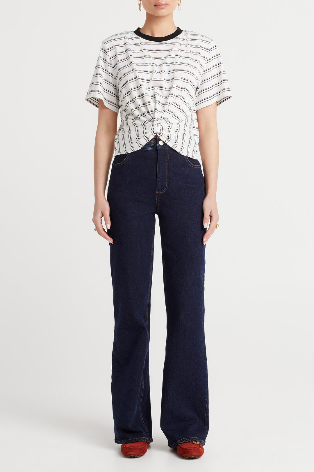 Husk Stripe Twist Tee