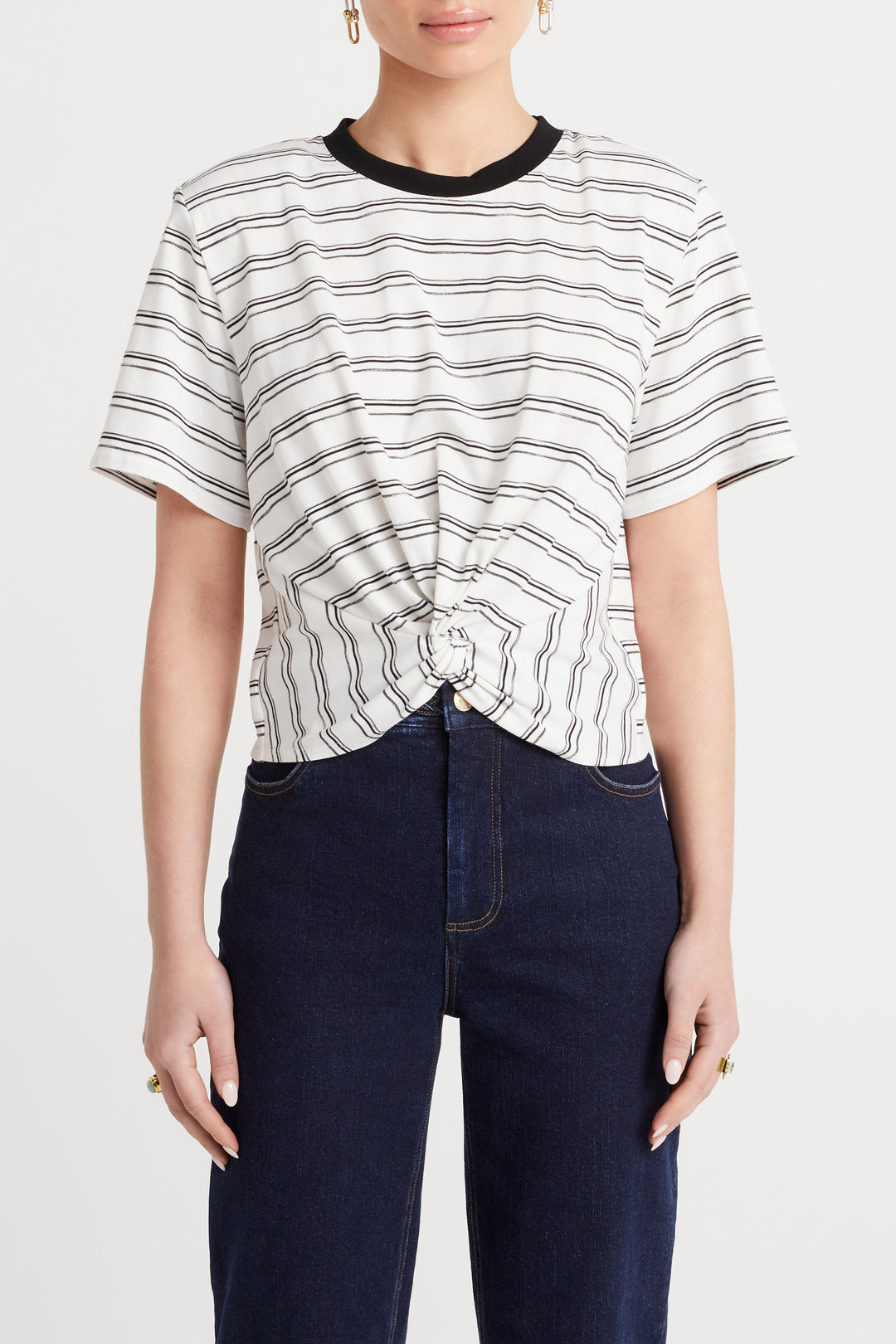 Husk Stripe Twist Tee