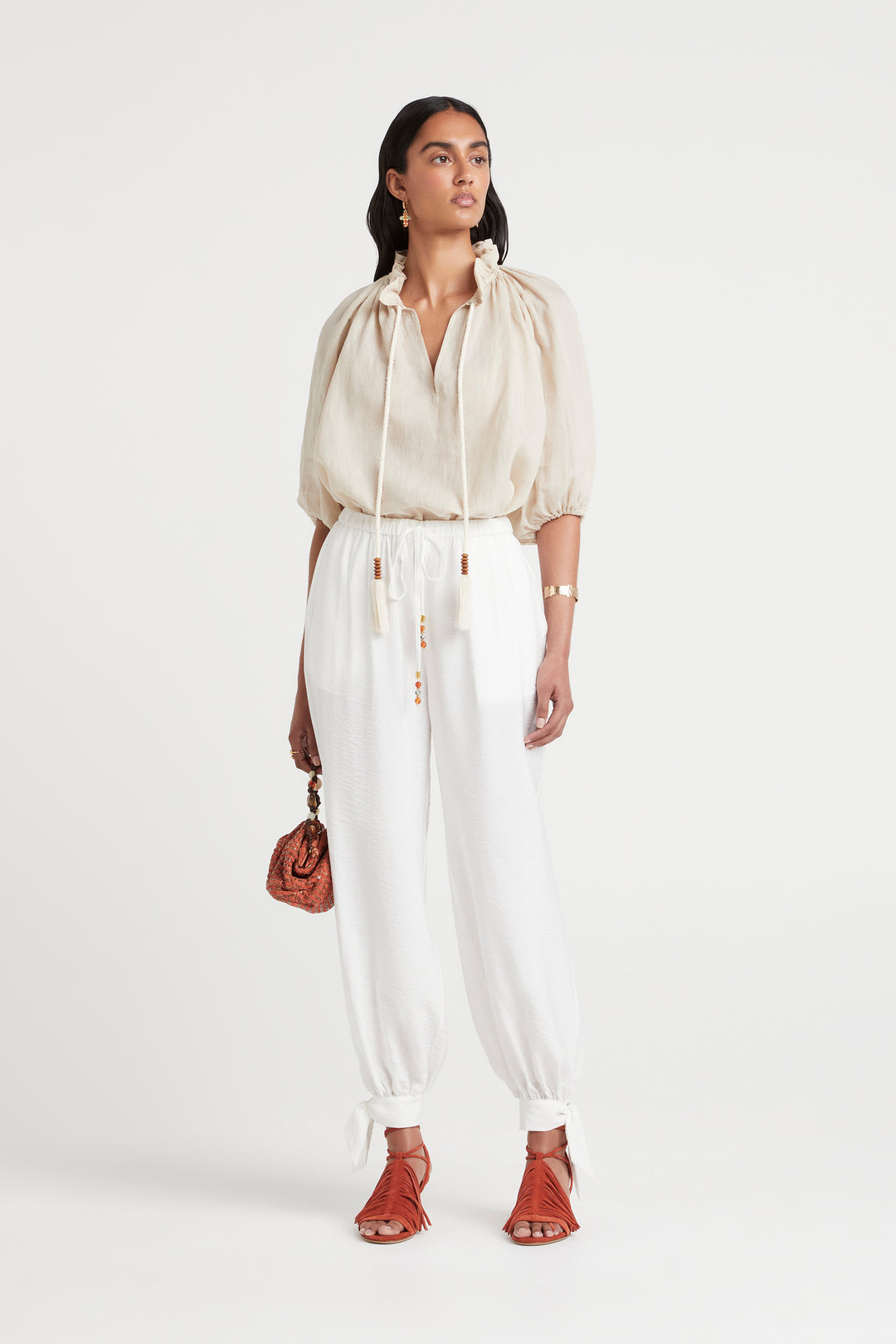Husk Eden Pant - White
