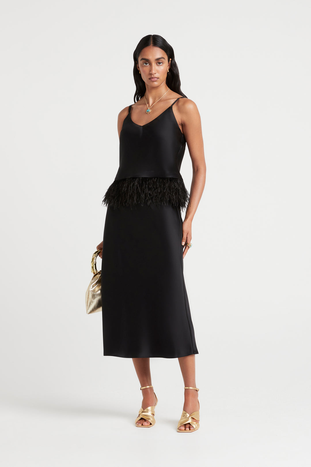 Husk Cecilia Cami - Black
