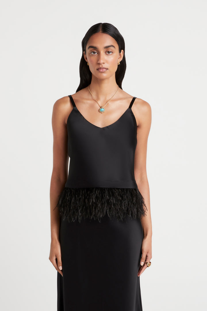 Husk Cecilia Cami - Black