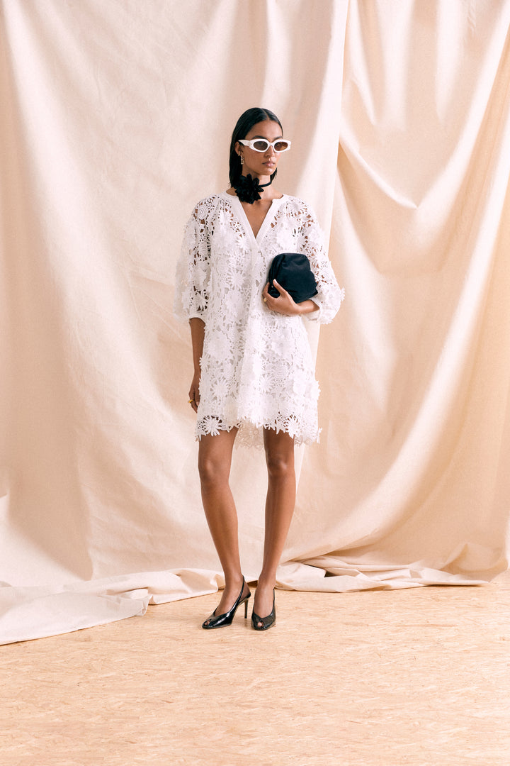 Husk Luna Mini Dress - White