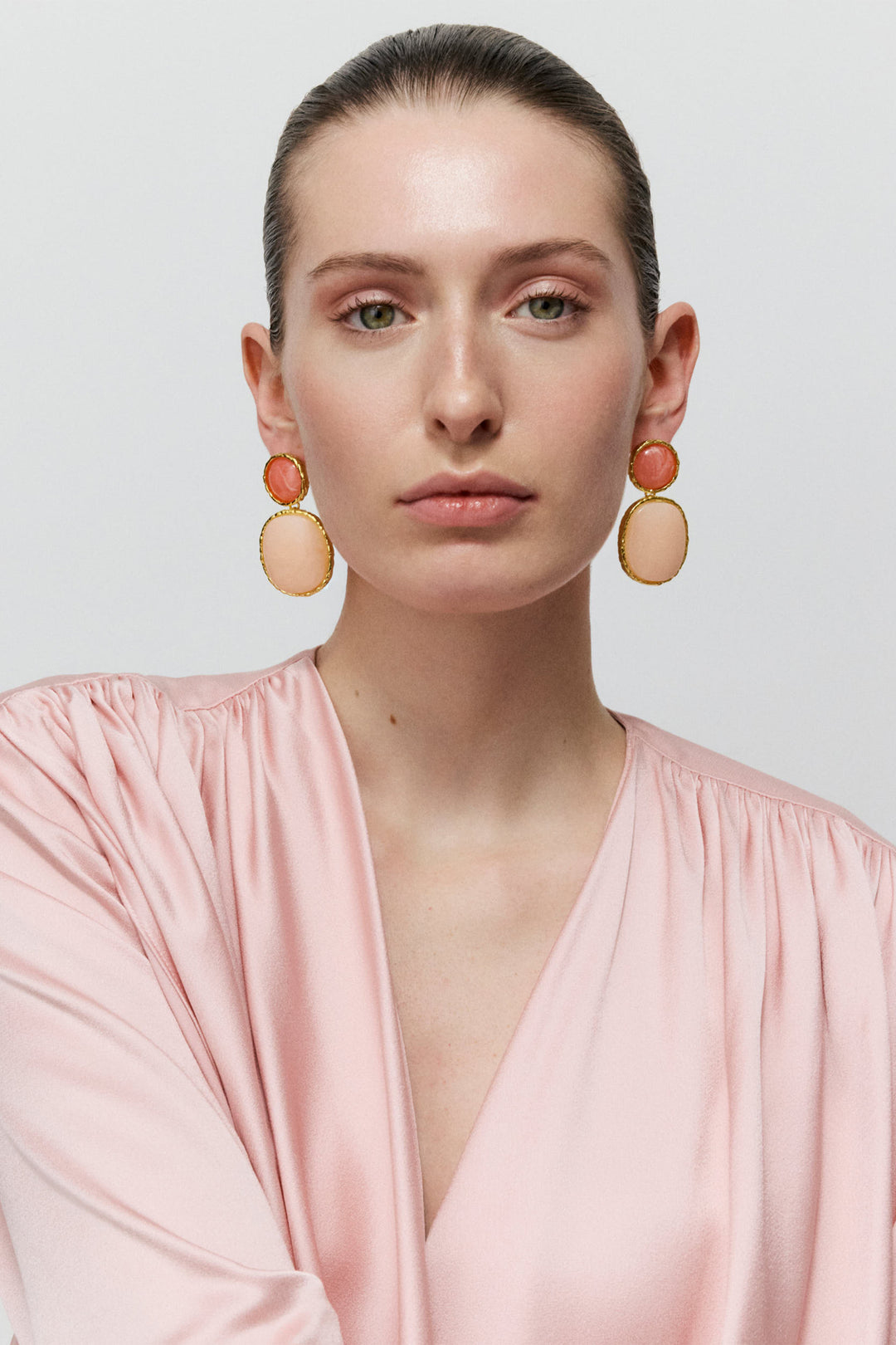 Vanessa Baroni Vintage Oval Earrings