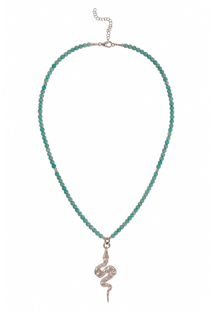 Husk x Alouette Design Snake pendant Necklace