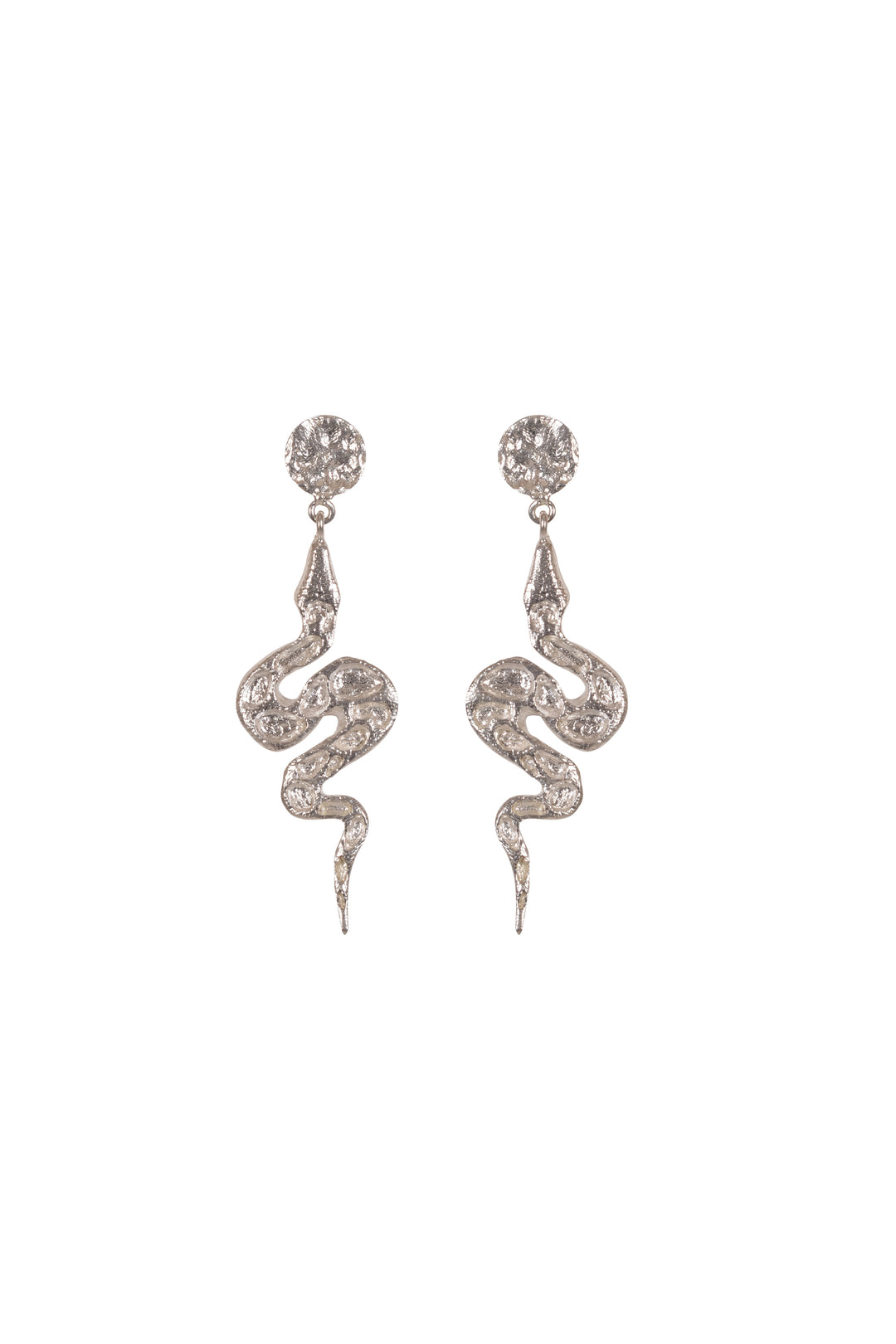 Husk x Alouette Design Snake Pendant Earrings