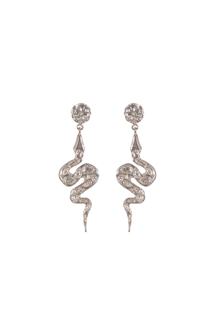 Husk x Alouette Design Snake Pendant Earrings