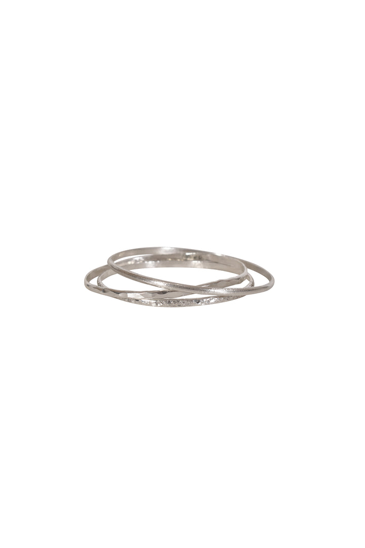 Alouette Design Silver Bangle Set
