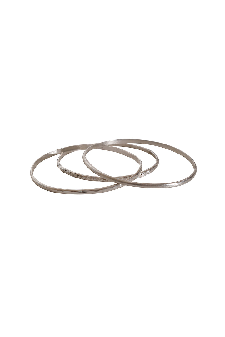 Alouette Design Silver Bangle Set