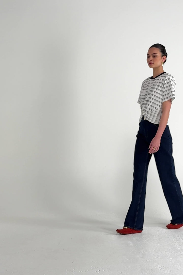 Husk Stripe Twist Tee
