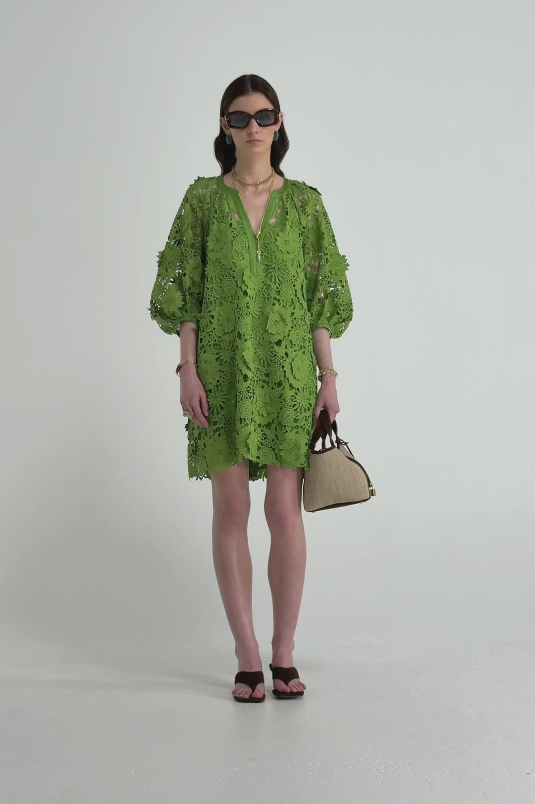Husk Luna Mini Dress - Olive