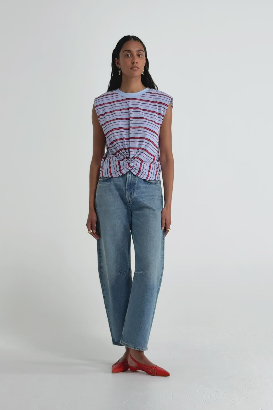 Husk Stripe Twist Tank
