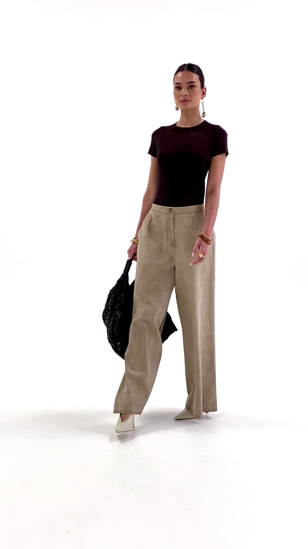 Husk Lurex Crew Knit