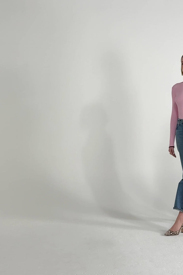 Husk Contrast Tipped Rib Knit