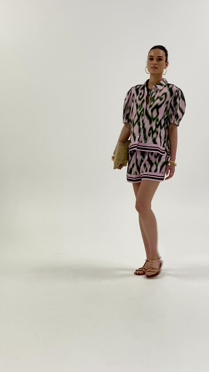 Husk Coral Top - Print