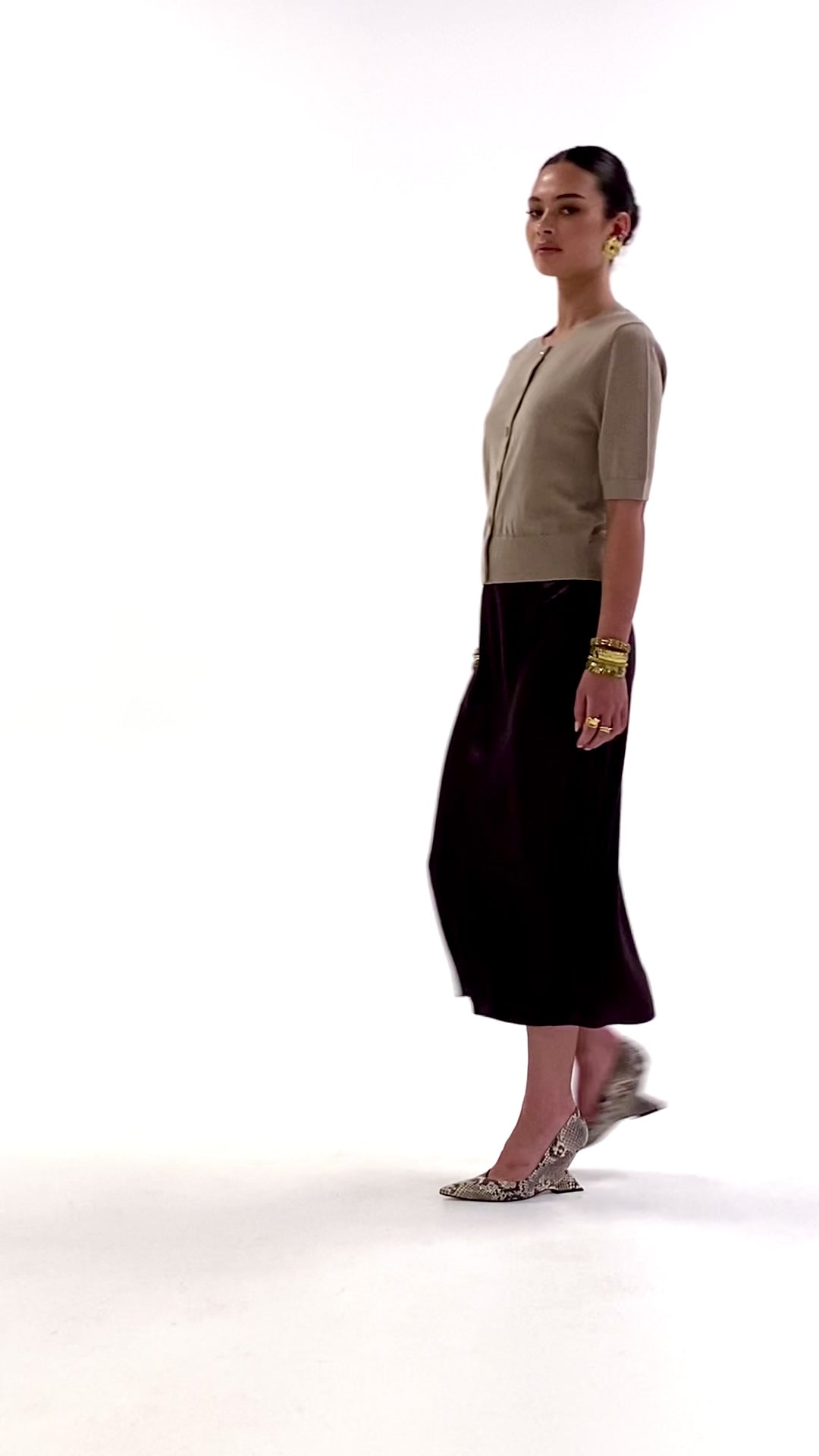 Husk Merino Elbow Slv Cardi