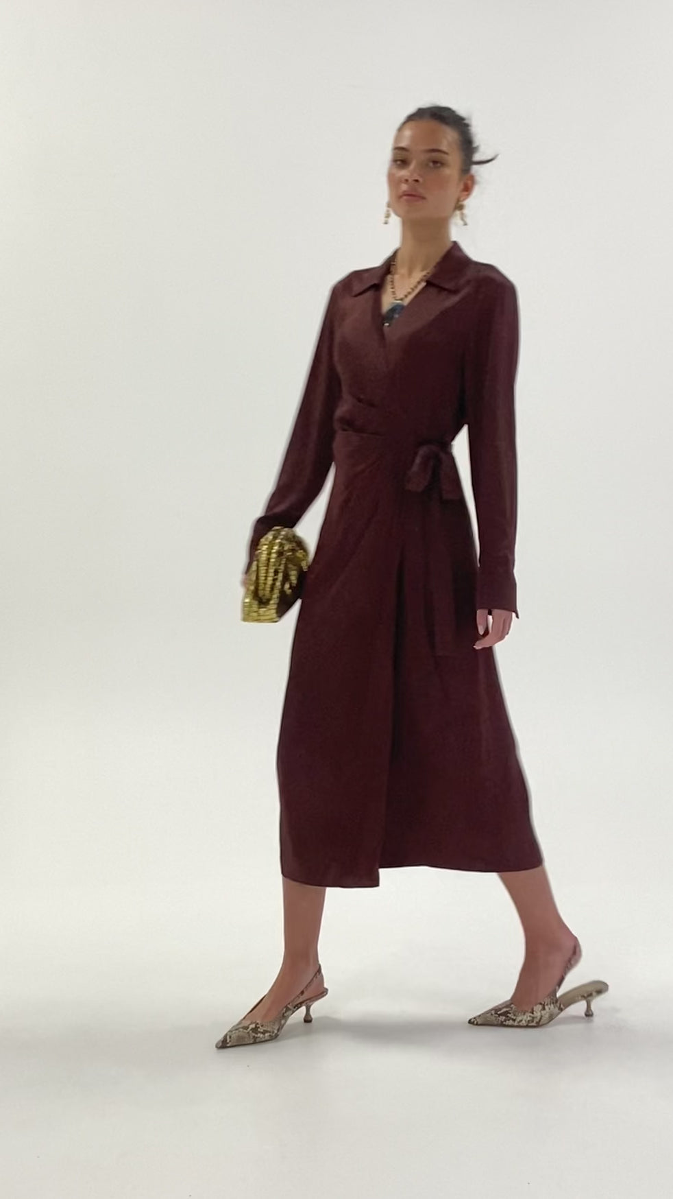 Husk Luna Dress - Chestnut