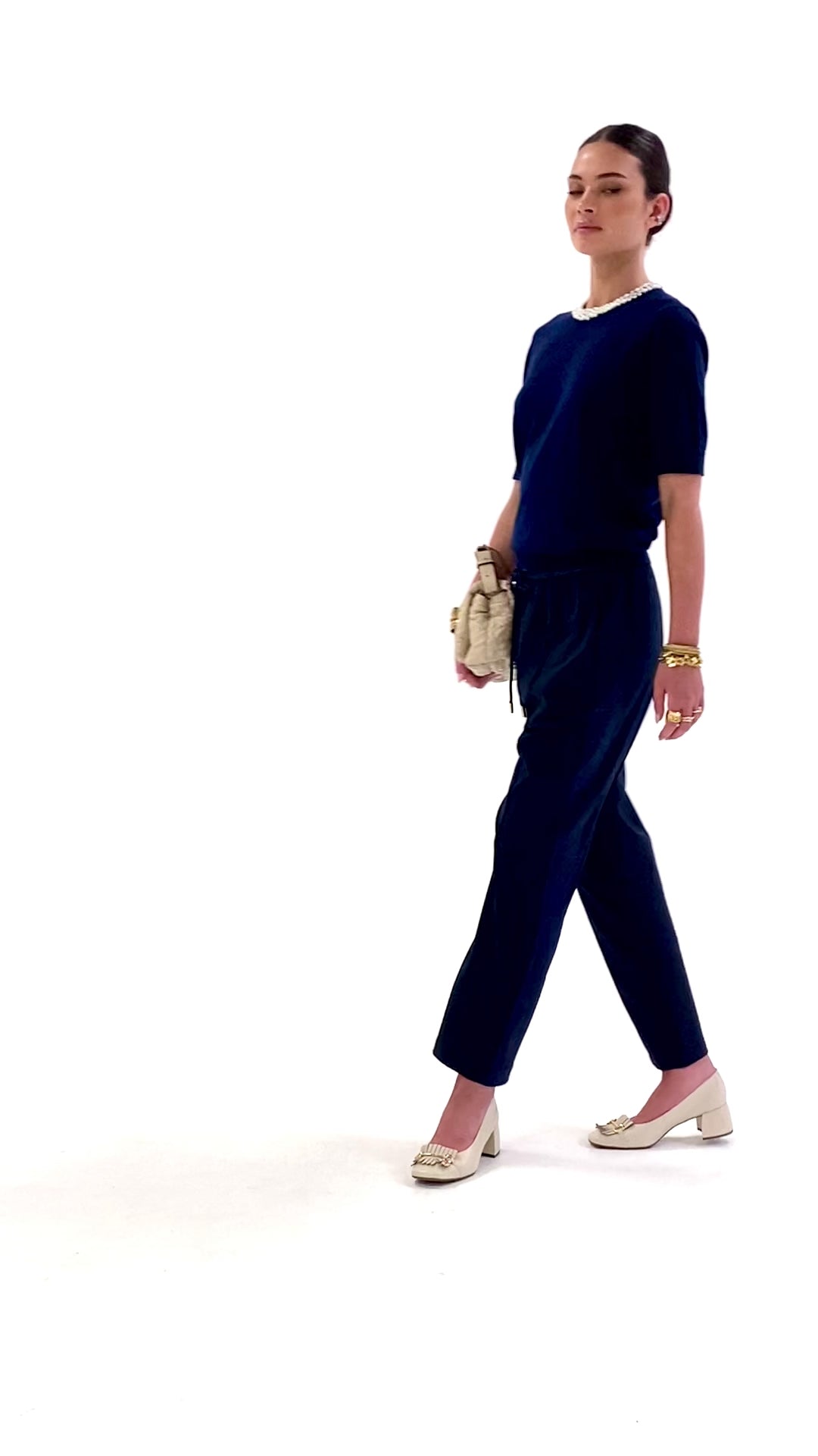 Husk Pearl Stud Knit