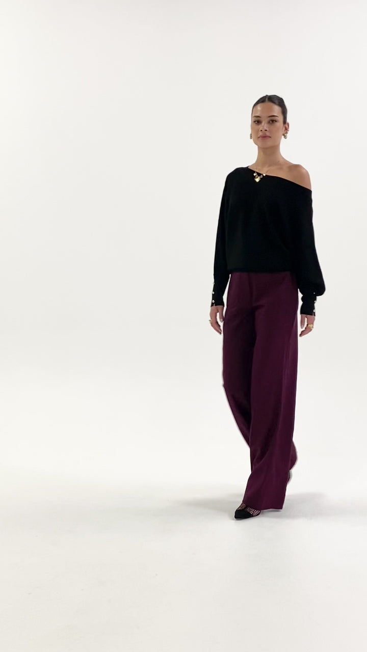 Husk Merino Off-Shoulder Knit