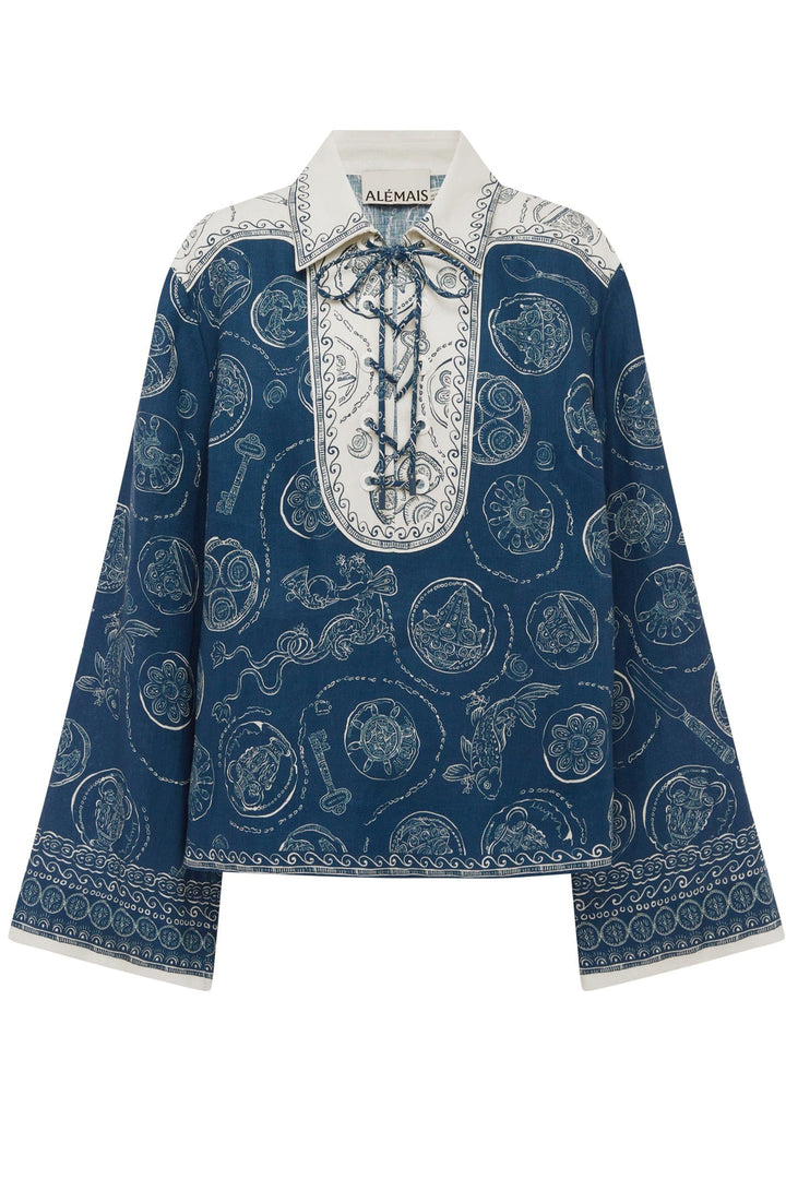 Alemais Lucky Lace Up Top