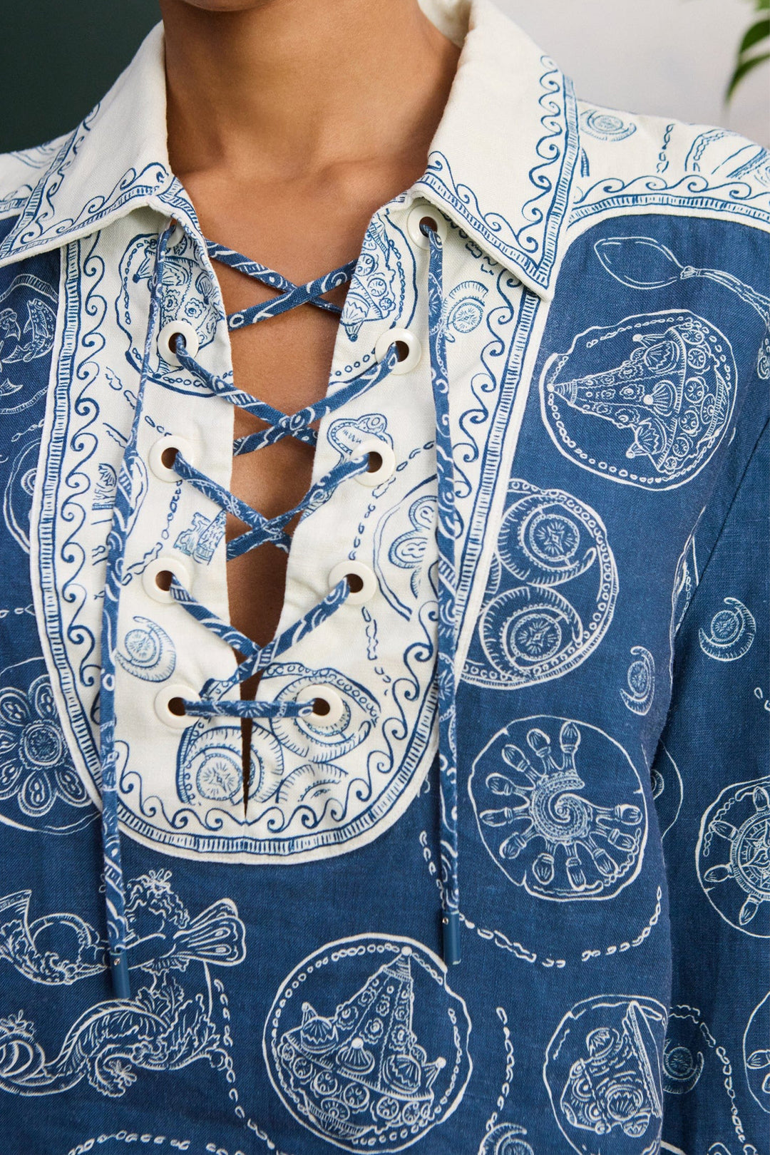 Alemais Lucky Lace Up Top