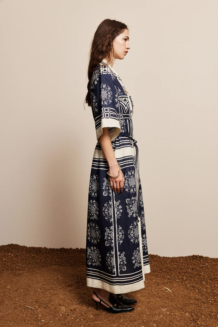 Alemais Banderra Linen Shirtdress