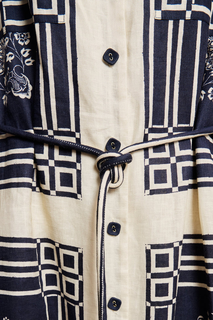 Alemais Banderra Linen Shirtdress