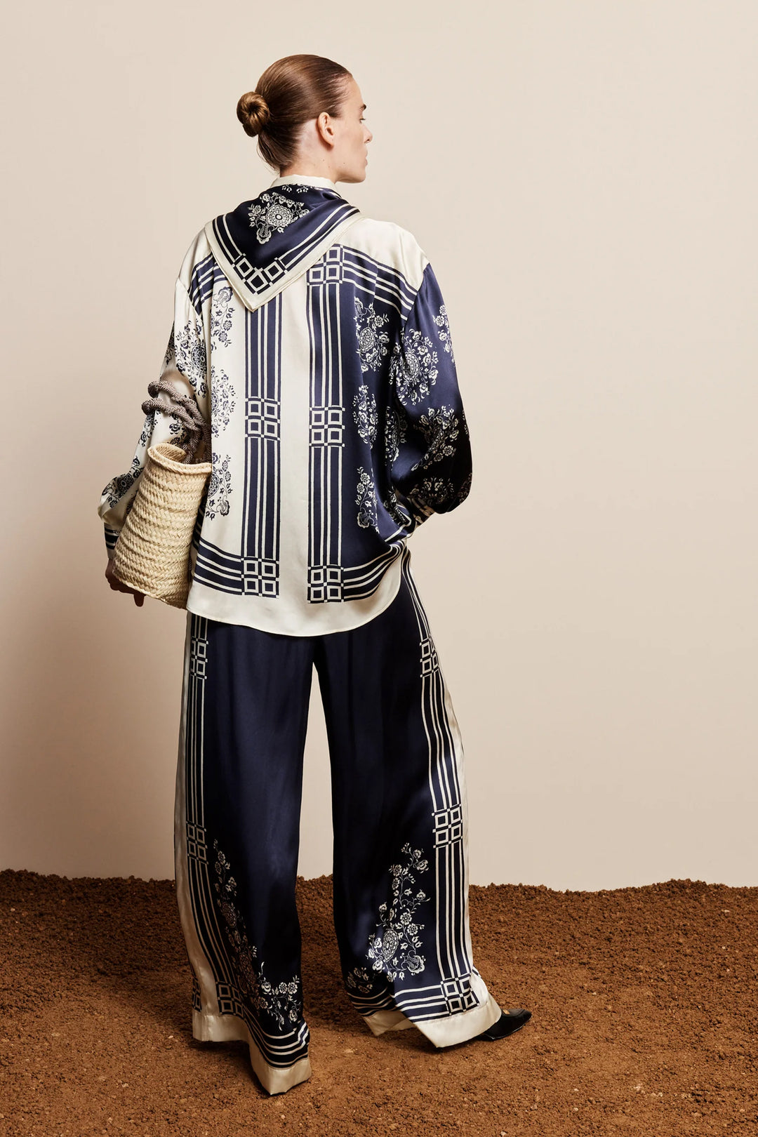 Alemais Banderra Silk Scarf Shirt